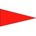 Rocket Red Day-Glo Plasti-Cloth Unmounted Real Estate Flag Pennant